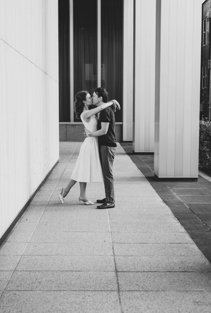 Matt and Frances engagement photoshoot in downtown Memphis